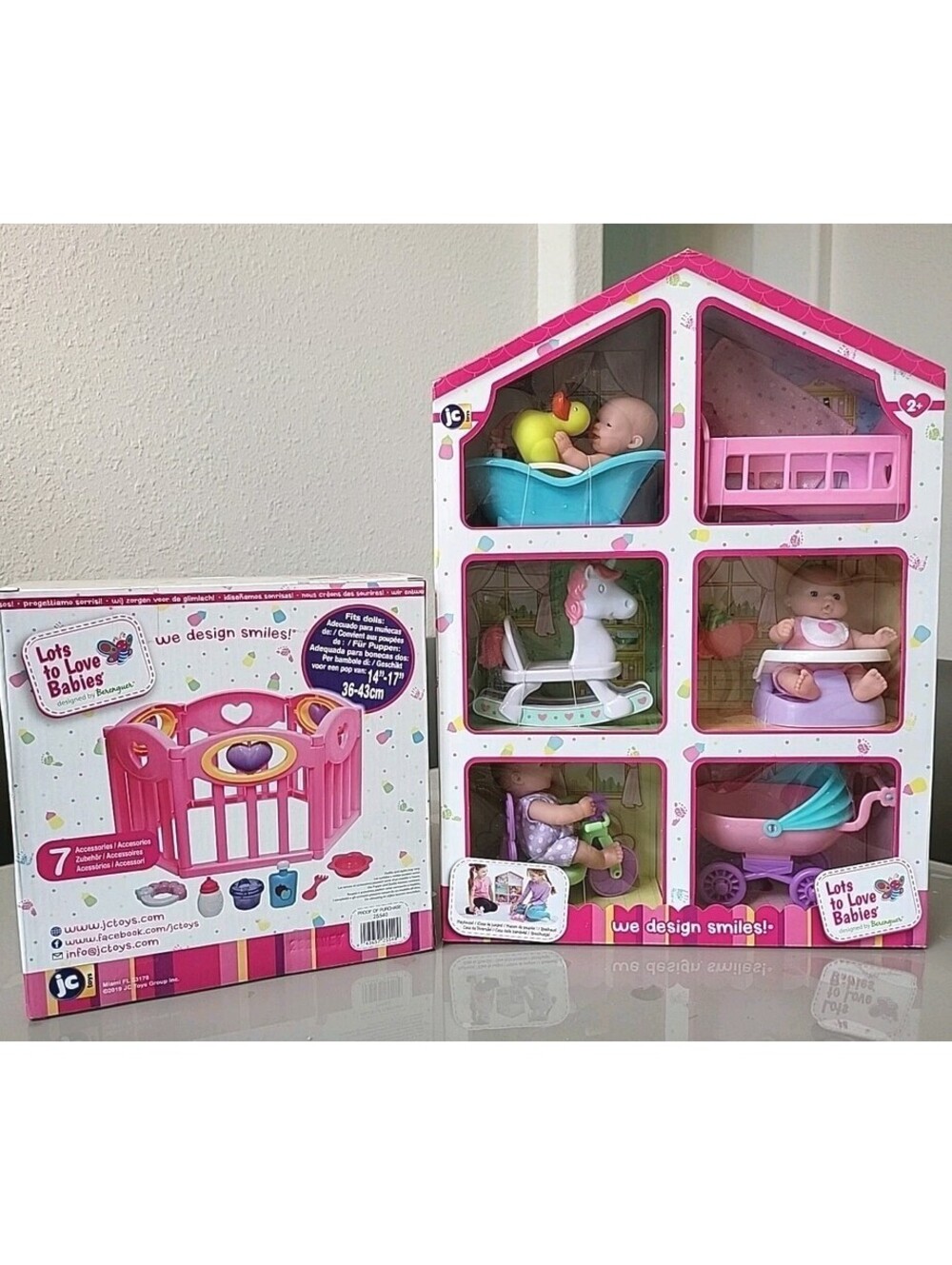 My Sweet Love Lots to Love Mini 5" Berenguer 3 Baby Doll Playhouse Playpen + NIB
